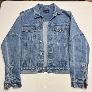 Calvin Klein Vintage Light Blue Faded Jean Jacket